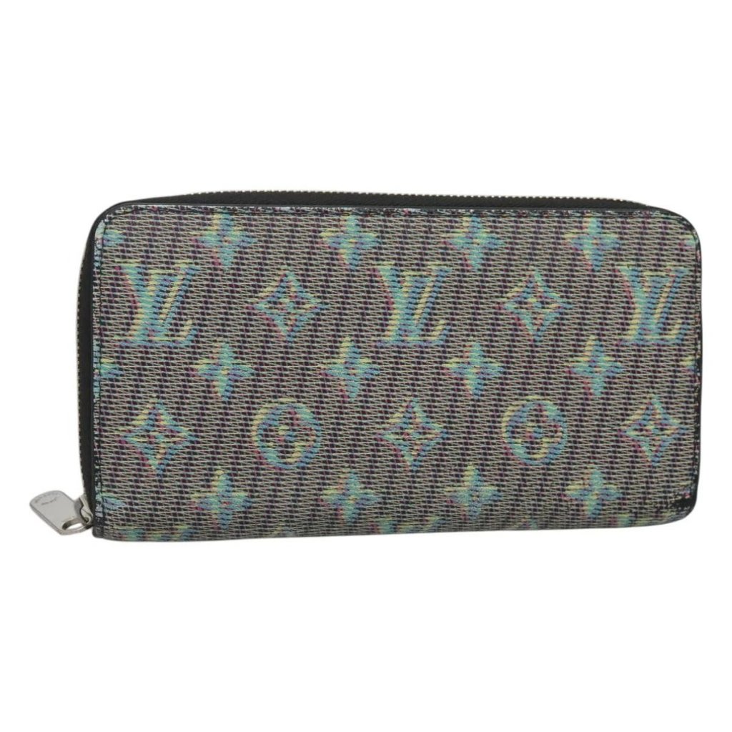 Louis Vuitton Monogram Lv Pop Zippy Wallet Long Wallet Green M68664 Auth 126655